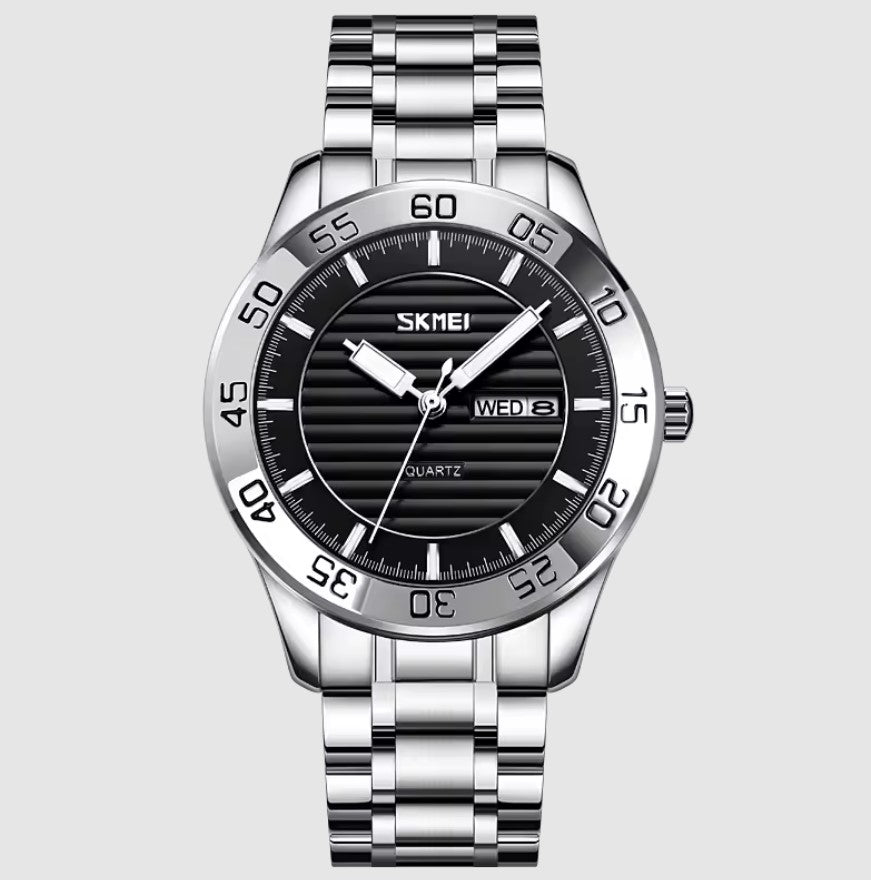Montre de Luxe Élégante et Sophistiquée avec Bracelet en Acier Inoxydable pour Hommes