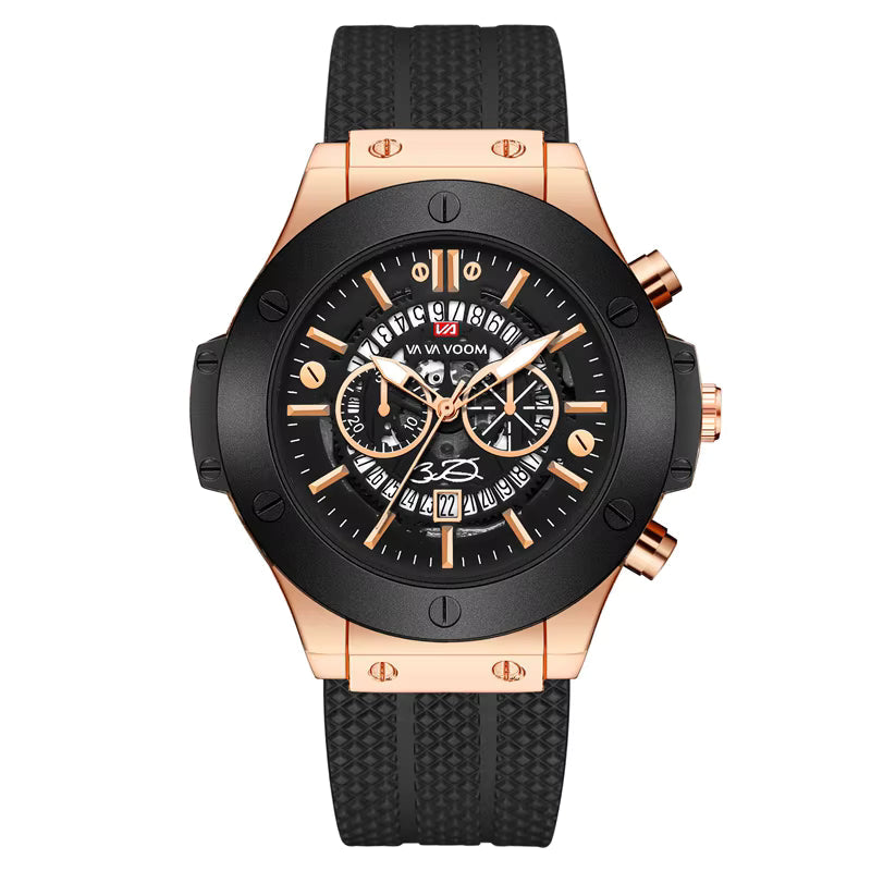 Montre Sportive Moderne avec Bracelet en Silicone Souple Confortable pour Hommes