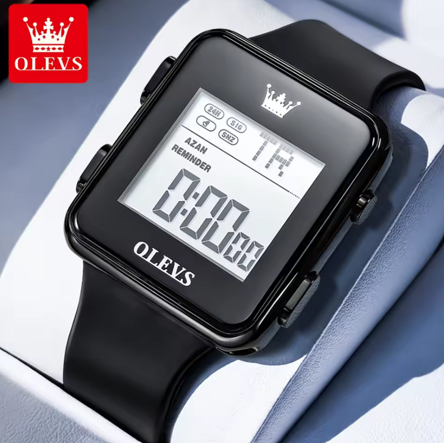 Montre Digitale Unisexe avec Bracelet en Silicone