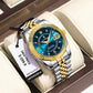 montre de luxe en acier inoxydable pour hommes
