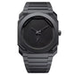 Montre Élégante et Sophistiquée avec Bracelet en Acier Noir Inoxydable pour Hommes