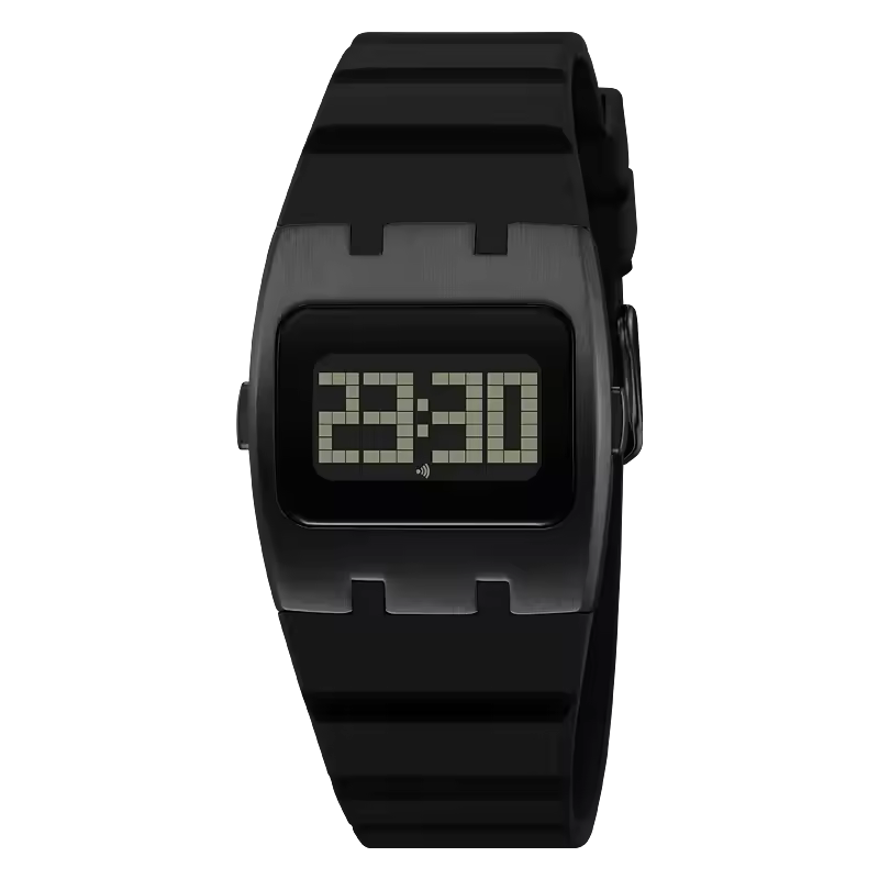 Modern, Durable Men's Digital Watch with a Sturdy Silicone Strap