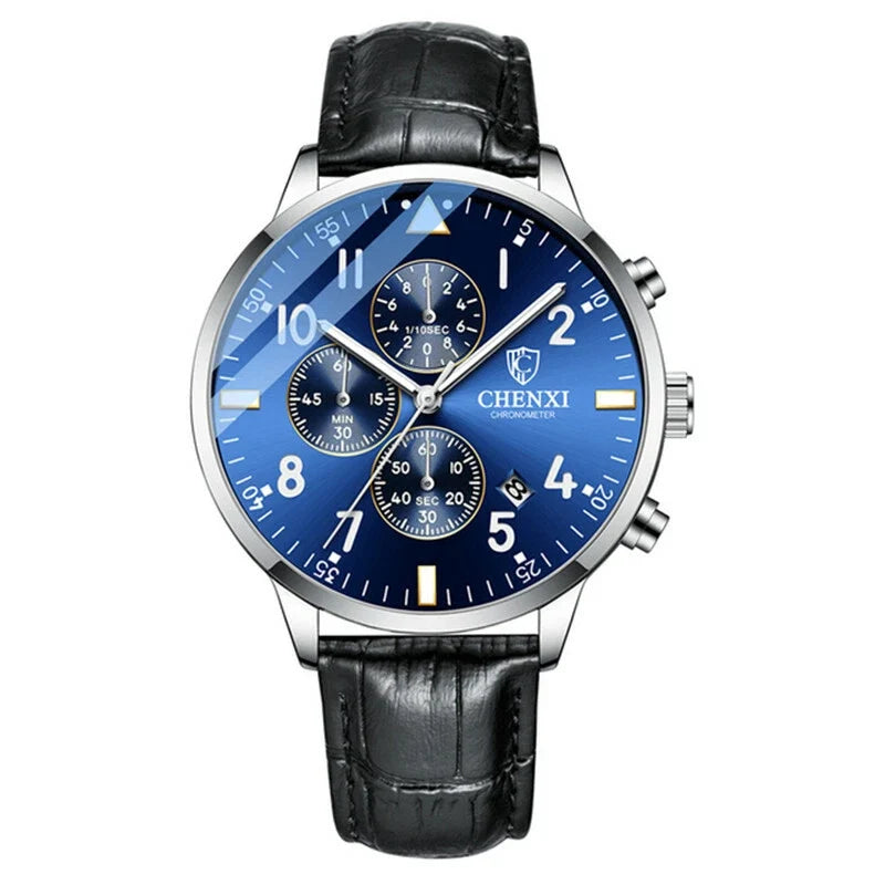 Montre Élégante et Classique avec Bracelet en Cuir Confortable pour Hommes